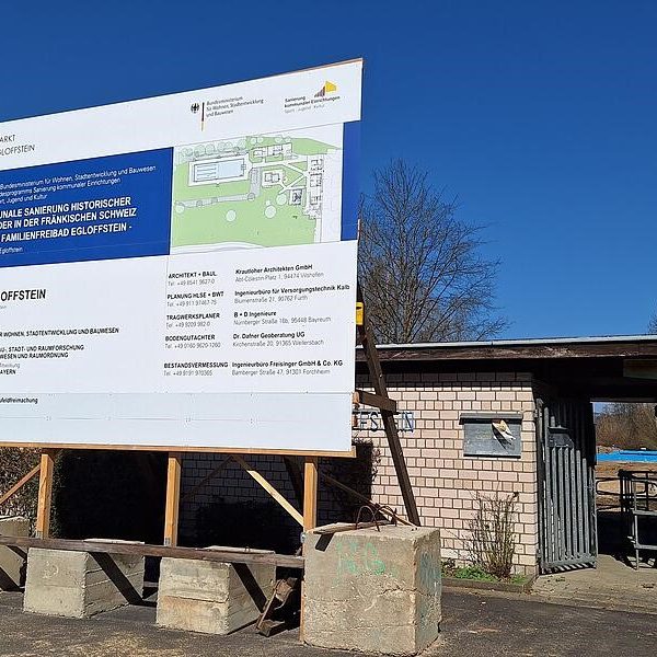 Sanierung des Freibades in Egloffstein